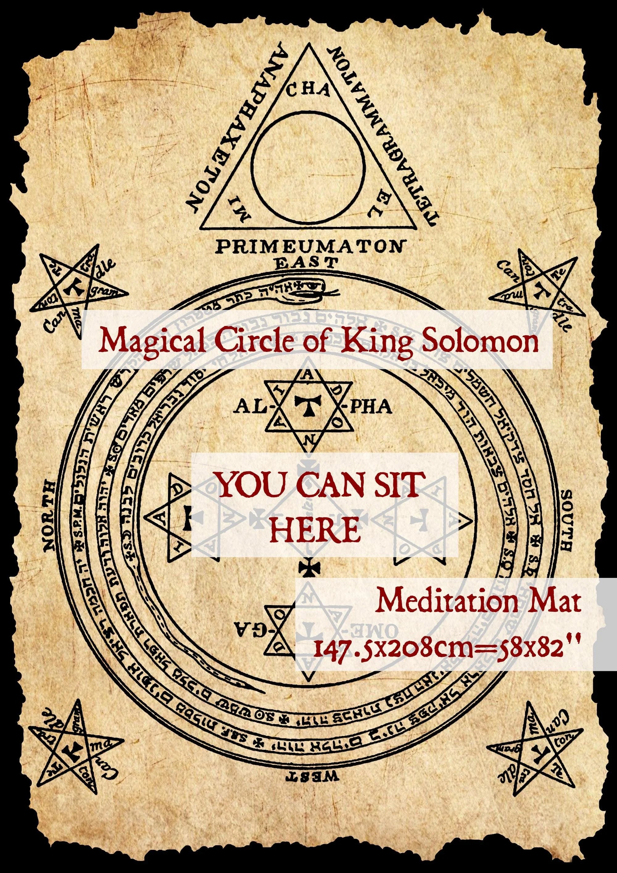seal of solomon throw rug product image